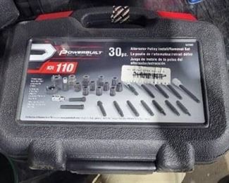 Powerbuilt 30 Pc. Alternator Pulley Install / Removal Set Kit 110