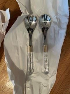 2 Lucite Handle Spoons
