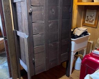 primitive cupboard