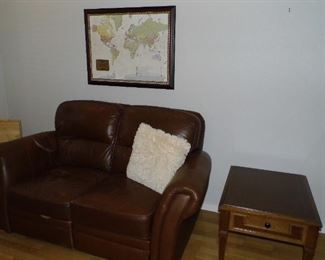 the love seat is not for sale, however, the end table and TV trays are for sale.