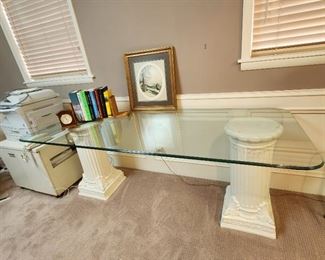 Glass Top Table/Desk