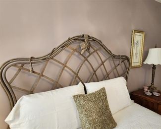 Charming Queen French Provincial Bed Details