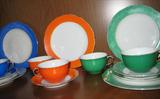 Gold Castle made in Japan Hostess Set service for 6
