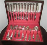 Rogers Reinforce Silver Plate Flatware, service for 12