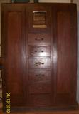 Antique armoir with 6 lingerie and mirrored bonnet box