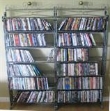 2 ea. Decorative metal DVD racks
