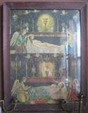 Religious Art Print depicting the Immaculate Conception to the Death of Christ