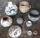 Collection of Native American Indian Small Pottery