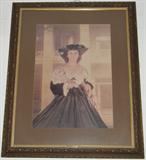 "KATHY" PHOTO PORTRAIT IN SCARLET O'HARA "GONE WITH THE WIND" COSTUME