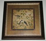 Framed and Matted Bird Print