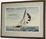 Sailing Print, Framed & Matted
