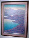 Scott Nellis "Emerald Waters II" custom Framed and Musuem Mounted Limited signed & numbered Edition