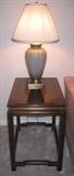 Pair of Shasi End Tables show with Gray Table Lamps (1 of 2)