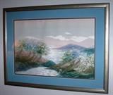 Lake Country" Diptych Signed & Numbered (42/350) by Graeme Custom Framed and matted. Each Print with Frame measures 45"W x 34"H