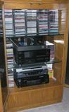 Cadence Bunching Cabinet Interior with Large CD Collection