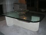 Custom designed glass Cocktail Table