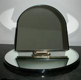 Erte' "Femme Fatale" Bronze Objet d'art Mirror side of Vanity Mirror