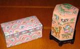 Porcelain Oriental Porcelain Boxes