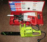 Milwaukee Sawzall Heavy duty Dual Range
Poulan 14" Electric Chain Saw