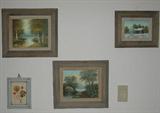 A Collection of Small Original Oil on Canvas Board