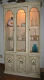 China Cabinet in an antique white finish