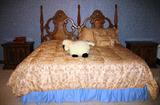King Size Mediterranian Style Headboard with Serta Mattress Set