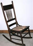 Oak Spindle Back Nursing/Sewing Rocker