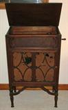 Antique Oak Pooley Phonograph