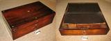 Mahogany Veneer and Solid woods Antique Travel Deskn