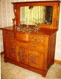 American Oak Antique Sideboard