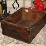 Old Pamolive Lime Soap Wood Crate