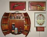 View of Keg Liquor Glassware Storage Cabinet Opened