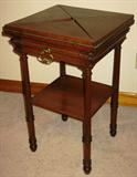 Powell African Walnut Handkerchief Top Game Table