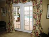 French Doors out the Guest Bedroom to pool area