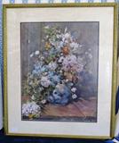 Framed and Matted Floral Print