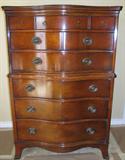 Drexel Vintage Duncan Phyfe Style Mahogany Chest-on-Chest