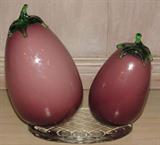 Art Glass Egg Plant Sculpture