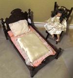 Victorian Style Doll Bed & Chair