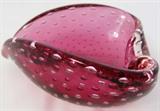 Beautiful Murano Cranberry Heart (Label)