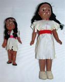 Vintage Celluloid Native American Indian Dolls