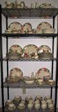 Large Collection of Franciscan "Dessert Rose": Large Pitcher, Small Milk Pitcher, Covered 1/4 lb. Butter Dish, Tall Salt & Pepper Shakers,Teapot, Round Vegetable Bowls, Chop Plates, Sugar & Creamer (2 sets), Rose Bud Salt & Pepper Shakers, Individual Ashtrays, Dinner Plates, Salad Plates, Bread & Butter Plates, Cup & Saucers