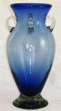 Large Blue Cobalt Art Glass Vase