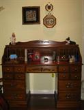 Oak Roll Top Desk