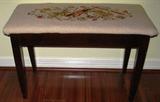 Violin Needle Point Seat Piano Bench