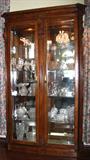 Pulaski Cherry Curio Cabinet with Adjustable Glass Shelves