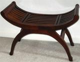 Roman Style solid wood slat bottom stool