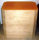 Marble Retangular End Table (22"H x 15"D x 23"W)