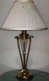 Beautiful Brass, Crystal Center Font Table Lamp