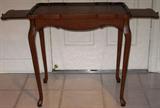Country French Tea Table with Pull-Out Side Trays