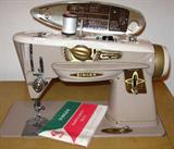 Singer Slant-O-Matic Sewing Machine in Mid-Century Modern Blonde